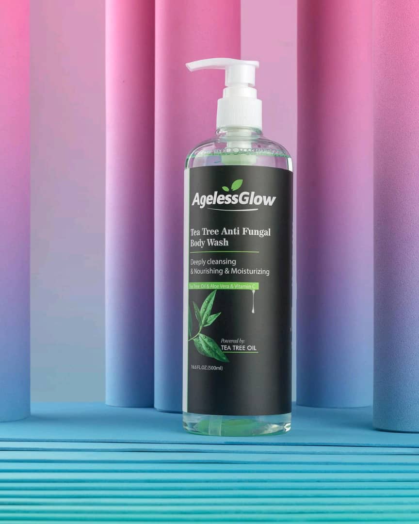 Gel de baño antifúngico con aceite de árbol de té