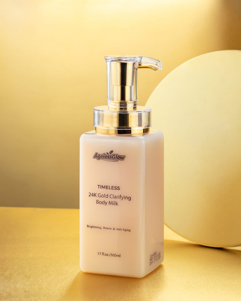Timeless Gold Anti-Aging Clarifying Body Milk.