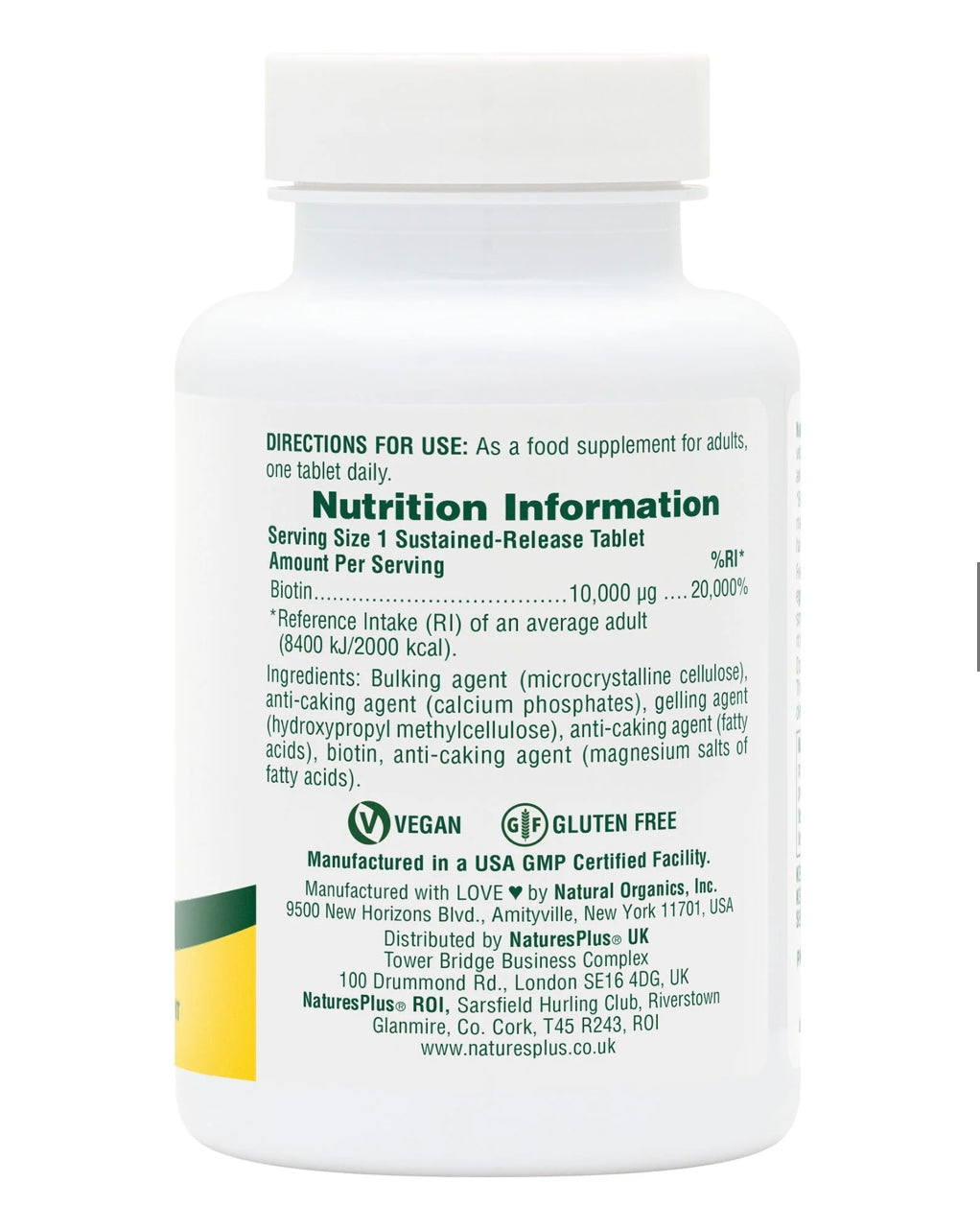 Biotin 10,000 MCG Tablets