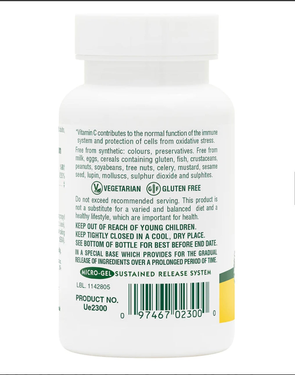 Vitamin C 1000 mg with Rose Hips Sustained Release Tablets
