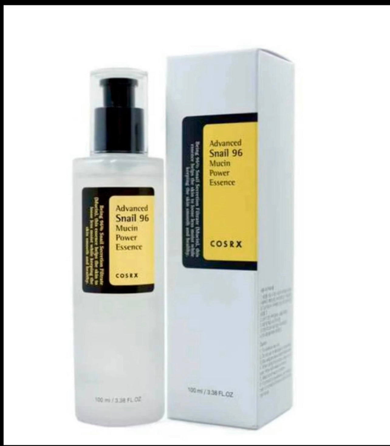 Essence de puissance de mucine d'escargot 96 de Cosrx