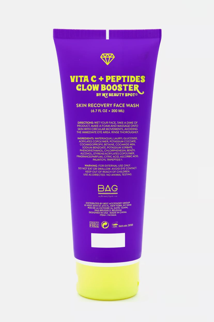 Vita C + Peptides Glow Booster Skin Revovery Face Wash