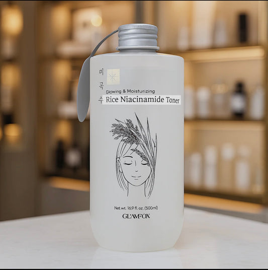 Glam Fox Rice Glow Toner – Brightening • Hydrating • Skin-Refining Toner