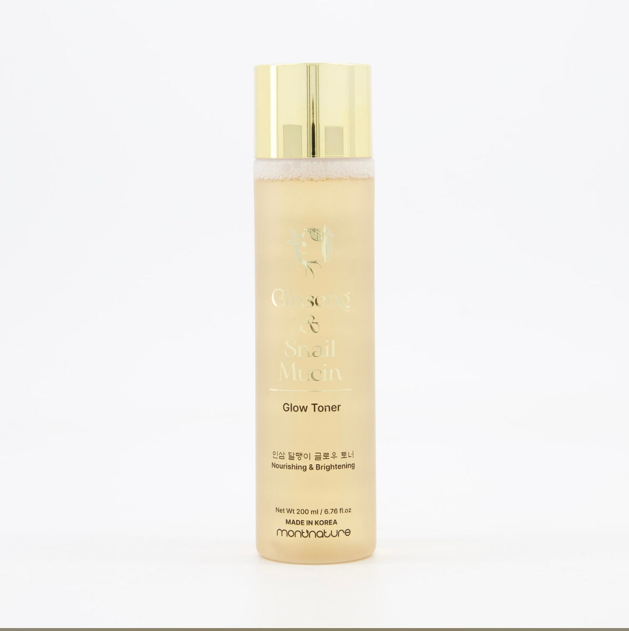 MONTNATURE Ginseng & Snail Mucin Glow Toner 200ml.