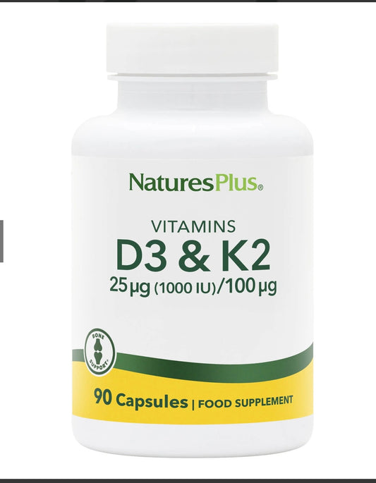 Vitamin D3 1000 IU/Vitamin K2 100 mcg Capsules