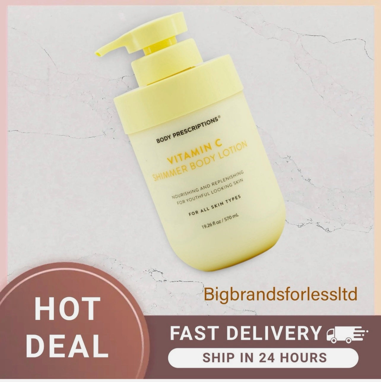 Body Prescriptions Vitamin C Nourishing Shimmer Body Lotion All Skin Type 570ml