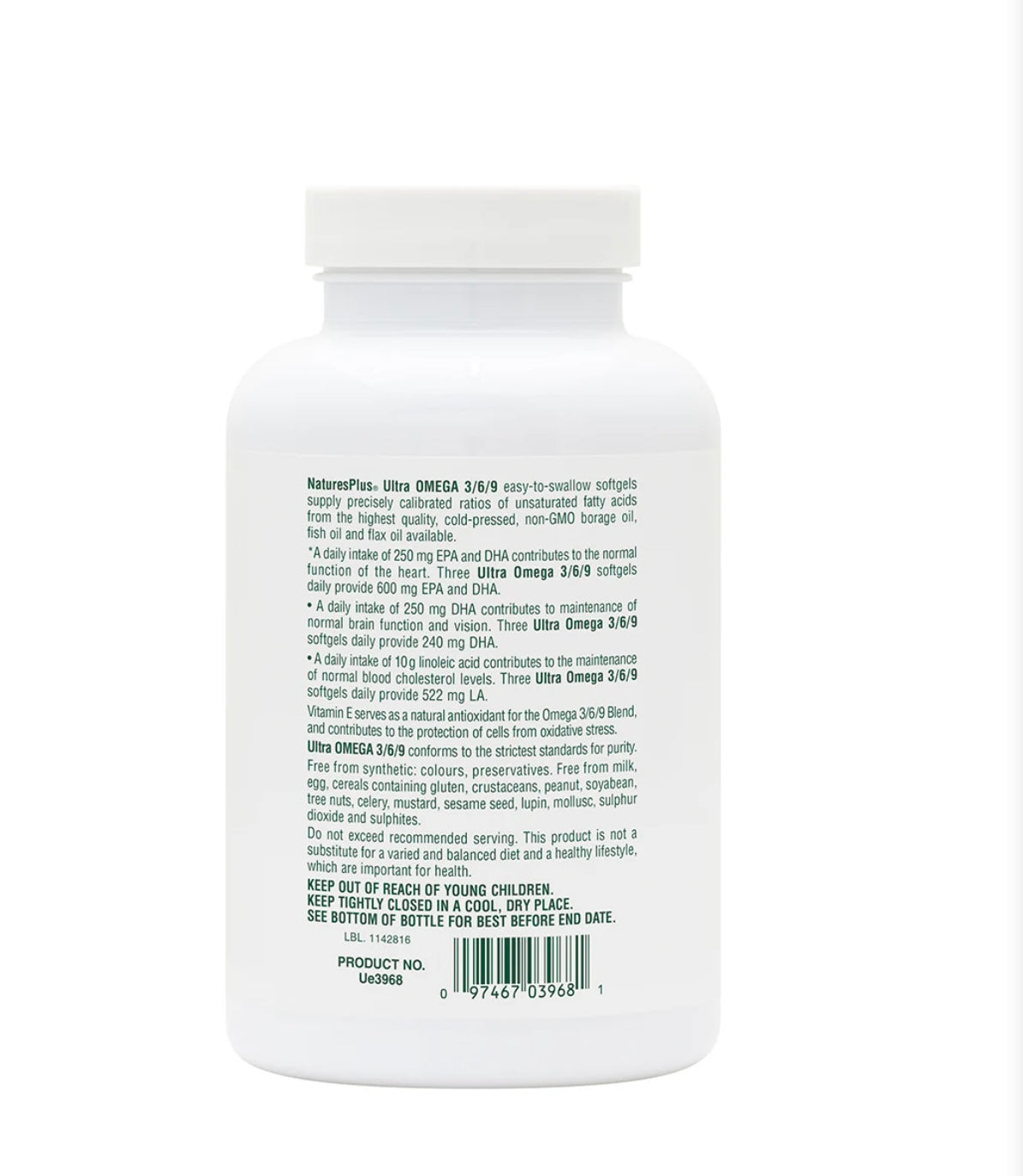 Ultra Omega 3/6/9 Softgels