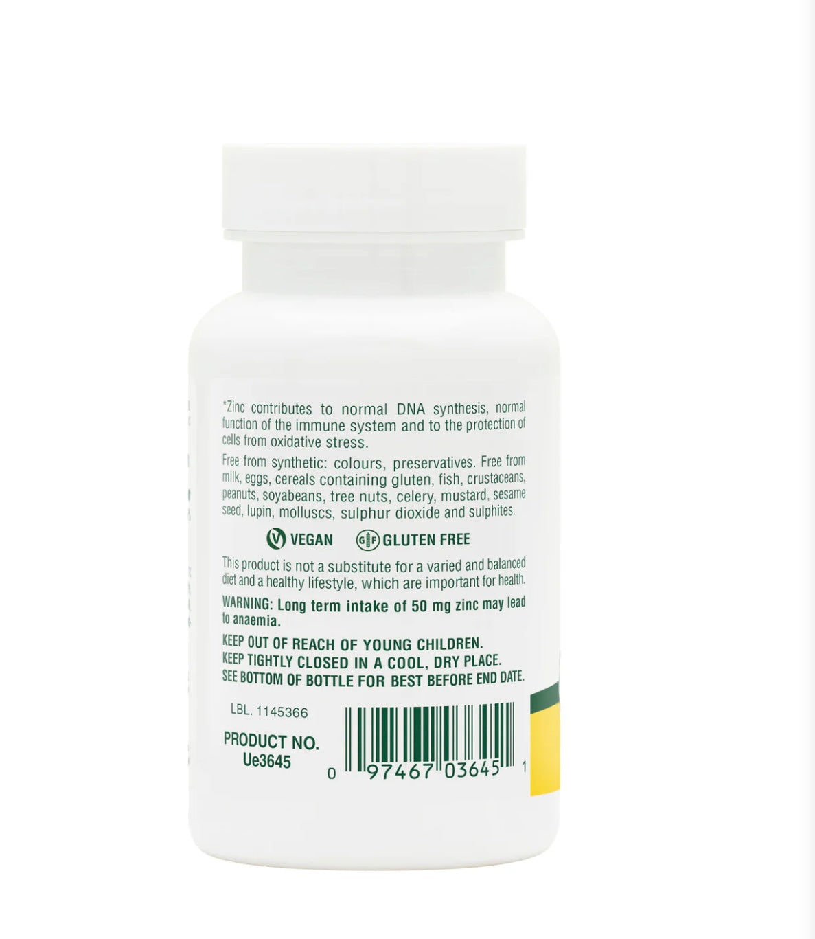 Zinc 50 mg Tablets