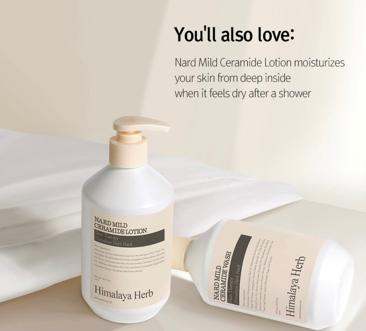 Himalaya Herb Nard Mild Ceramide Lotion – Skin Therapy (500ml)
Hydrating, Soothing & Barrier-Repair Body Lotion